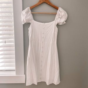 5/$15 Line & Dot white mini dress size XS